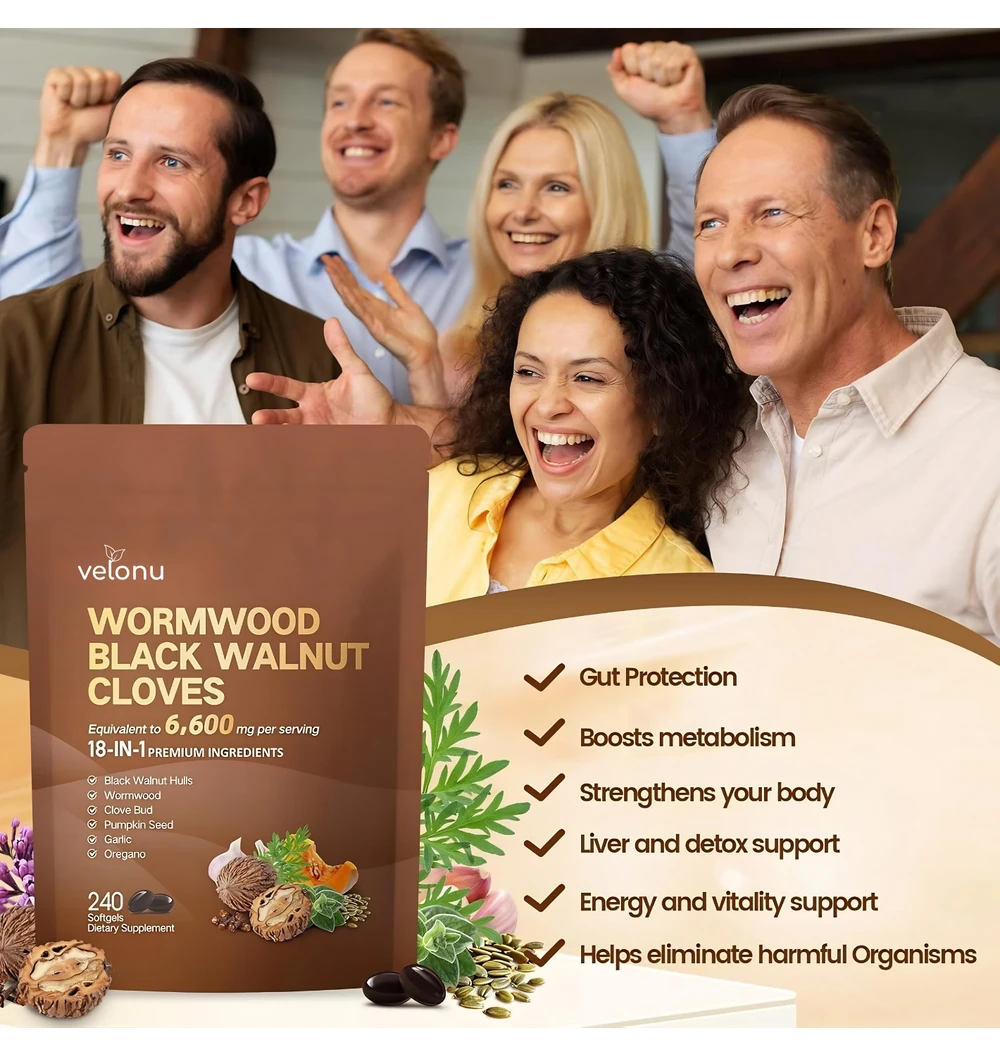 Velonu Black Walnut Wormwood Capsules